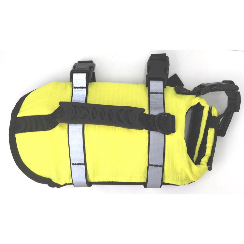 Vibrant Life Dog Life Jacket Pet XS Neon Yellow Excellent Reflective Handle
